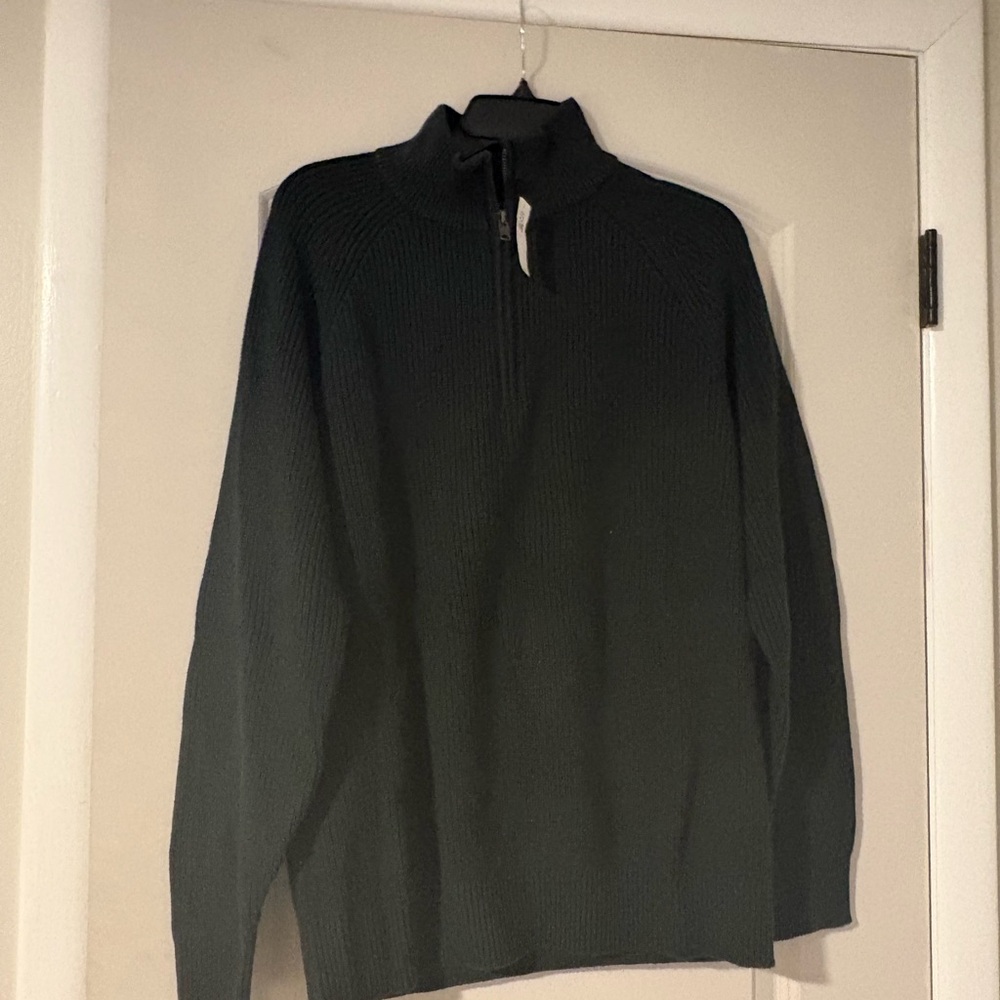 Gap Dark Green Men's Quarter Zip NWT medium New